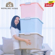 Storage Box Plastic 70 Liters Pink/Yellow/Blue Used For Storing Things Clothes Multipurpose Type
