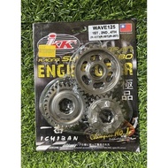 IKK SUPER RACING GEAR BOX GEARBOX SET HONDA WAVE 125 W125 WAVE125 1-32 2-30 4-25 IKK 3 GEAR
