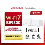 Mercusys Halo H47BE 2-PACK Mesh System (BE9300) | BE9300 Whole Home Mesh Wi-Fi 7 System