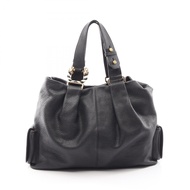 【二手】BVLGARI(Bulgari) Leoni 黑色皮革托特包 女士二手 A