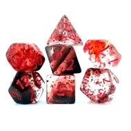 Set 7pcs Dadu Gaya Kristal DND Set Dadu Polihedral Permainan Meja Dadu RPG Permainan Peranan