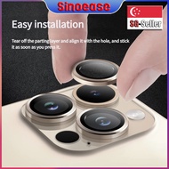 SG | For iPhone 14 15 16 Pro Max Plus Lens Protector | CD Pattern | 9H Diamond Glass | 7 Colors