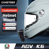 AGV K6 Aluminum Customized Motorcycle Helmet Chin Mount for GoPro11