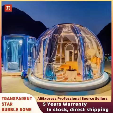 Luxury Modern Round Transparent Insulated Bubble Tent Waterproof Sphere Dome for Glamping Hotels Hou
