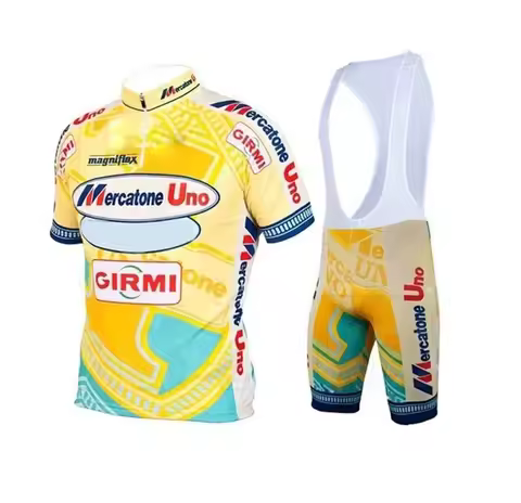 Mercatone Uno TEAM Retro Classic Cycling Jerseys Set Racing Bicycle Summer Short Sleeve Clothing Kit