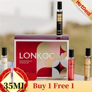 LONKOOM Set Minyak Wangi  5 In 1 24K Pure/Noble/A Wish/Black Oud/The Girls Perfume Unisex (10ml x 5)