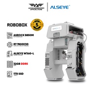 PRE ORDER | Alseye RoboBox RTX 5070TI Customise PC Desktop Futuristic Gaming Acyclic MATX PC Case