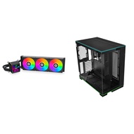Lian Li GA GALAHAD II 360 Asetek 8th Gen 2.88” IPS LCD screen ARGB radiator fans bundle with Lian Li