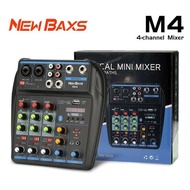 ** NEW BAXS M4 Audio Mixer mini Professional 4 channel equalizer
