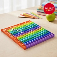 12x12 7.9in Silicone Multiplication Practice Toys, Quick Push Pop Math Manipulatives, Fidget Pop Toy