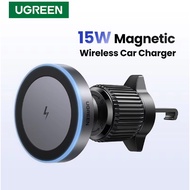 UGREEN Magnetic Wireless Car Charger Magsafe Car Phone Holder For iPhone 16 Wireless Charger Stand