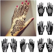 XAWBKJ Cool Wedding Tool India Flower Hand Foot Template Tattoo Stencil Body Art Sticker Henna Stenc