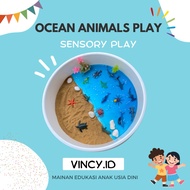 VINCY.ID Ocean Animals Sensory Play Media Sensory Play for Children Ocean Theme