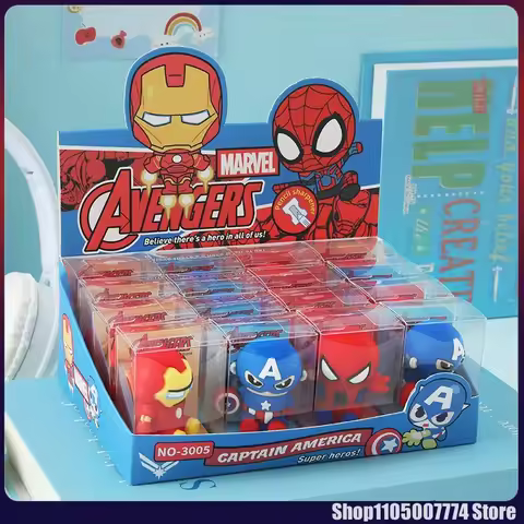 16pcs Anime Manual Spider-Man Pencil Sharpeners Cartoon Cute Student Sharpening Tools Stationery Kid