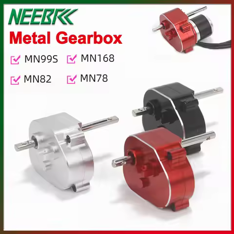 Full Metal Transmission Gearbox for 1/12 RC Car Crawler MN Model MN82 MN78 MN99S MN168 MN98 370 Moto