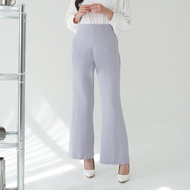 MALENE CUTBRAY PANTS PREMIUM C1010217 by SONIA | Celana cutbray wanita highwaist basic panjang karet
