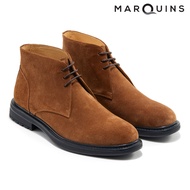 Marquins Leather Chukka Boots for Men - SCOUT Sand Brown Suede