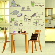 Creative house kitchen utensils combination of decorative wall stickers decorated restaurant kitchen