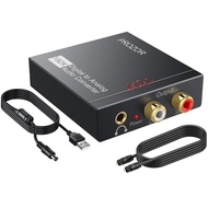 Toslink/ Optical SPDI to RCA & Aux Hi-res Neoteck Standard Audio Converter with Optical Cable