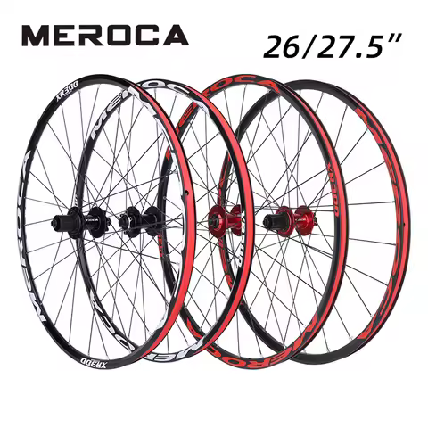 MEROCA Mountain Bike Wheelset 26 27.5 Inch 5 Peilin 120 Sound Ultra-light Aluminum Alloy Quick Relea
