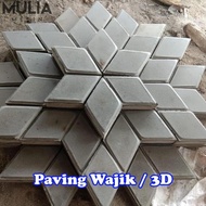 Cetakan Paving wajik Cetakan paving 3D alat cetak paving 3D