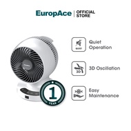 EuropAce 7" Deluxe BLDC Desk Fan | EDF5731D | Energy Efficient, 3D Oscillation, Easy Maintenance