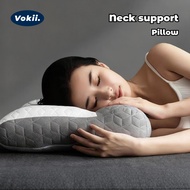 Vokii.1300g Comfortable Pillow Soft Bantal Tidur Memory Foam Pillow Neck Supportive Neck Pain Relief