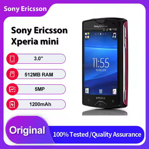 Original Unlocked Sony Ericsson Xperia mini ST15i Mobile Phone 2G/3G 3.0 inches 1200mAh 5MP