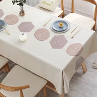 Waterproof Oilproof Tablecloth PVC Disposable Table Mat Hotel Coffee Antifouling Wear-Resistant