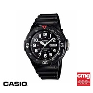CASIO นาฬิกาข้อมือผู้ชาย CASIO รุ่น MRW-200H-1BVDF วัสดุเรซิ่น สีดำ