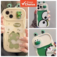 Cute Angel Green Frog Phone Case Compatible for iPhone 11 XR 7plus 14 12 13 11 Pro Max 7 8 6 6s Plus