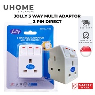 Jolly 3 Way Multi Adaptor 2 Pin Direct with Individual Switch