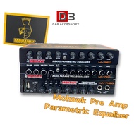 Mohawk Pre Amp 7 Band 5 Band 7 band karaoke Parametric Equalizer Subwoofer Car Audio Output Subwoofe