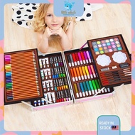 🐳145pcs Aluminium Case Kids Painting Pen Colour Crayon Marker Pencil Drawing Art Set Stackable