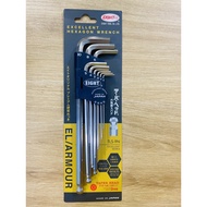 9-piece metric hexagon ball set 1.5-10mm TLS-9N Eight