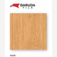 Granit 60x60 Lantai Teras Motif Kayu Garuda Iroko Med Crem Matt