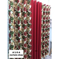 Carolina Christmas Curtain with Ring - (6ft - 8ft)