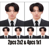 2pcs 2x2/ 4pcs 1x1 ID picture