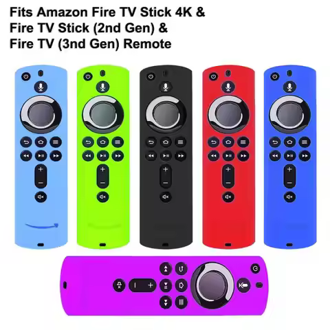 Newest Silicone Case Protective Cover Skin for Amazon Fire TV Stick 4K TV Stick Remote Control Smart