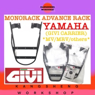 GIVI (MV-/MRV-/...) MONORACK ADVANCE RACK (CARRIER) YAMAHA LC135 V1 V2 V8/SRL110/115/Y15ZR/Y16ZR/TZM