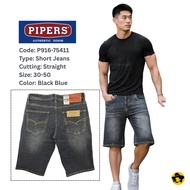 PIPERS Brand Men Straight Stretchable Short Jeans (P916-75411)