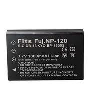 For Pentax D-LI7 DLI7 3.7V 1800mAh Battery Optio MX MX4 750Z 450 550 555 FUJI:NP-120 Kyocera:BP-1500