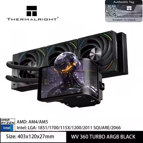 Thermalright WONDER VISION 360 TURBO ARGB All-In-One Water Cooler 360mm, Magnetic 6.67-Inch 3D Curve