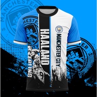 Erling Haaland Manchester City Sublimation Tshirt For Fun | Baju Fun Erling Haaland Manchester City 