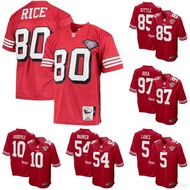 75 San Francisco 49ers Football Jersey for Men Rice Lance Werner Garoppolo Oversized Bosa Sports Kit