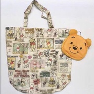 Winnie the Pooh ECO BAG 小熊維尼 便攜 可摺疊 收納袋 環保袋 購物袋  **現貨**