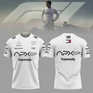 2025 Newest F1 Racing Suit + APX GP Team F1 Summer Men&Women Short Sleeve T-Shirt