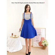2321 DRESS SET OVERALL 2IN1/DRESS KOREAN/DRESS IMPORT/DRESS CASUAL HIGH QUALITY & REAL PIC/Dress Cyn