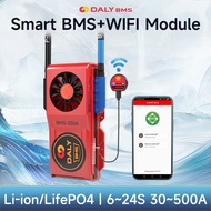 Daly WIFI Smart BMS 4S Lifepo4 8S 16S 30A 40A 120A 200A 300A Bluetooth APP for Inverter Solar RV