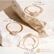 Cincin Emas Asli Korea Mewah Emas Tua Termurah‼Emas Kadar 700 Limited